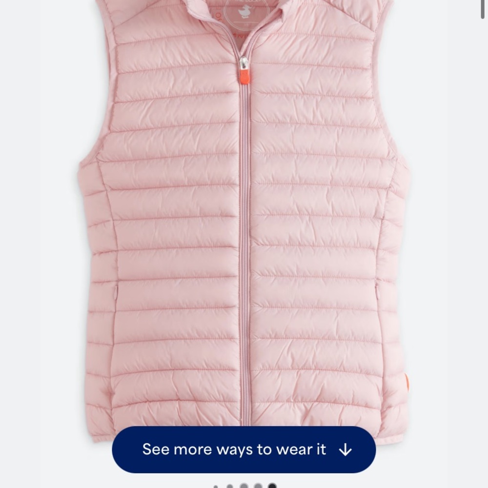 SAVE THE DUCK Light Pink Puffer Vest